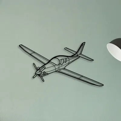 Piper J 3 Cub — XS (50 cm) metal wall art