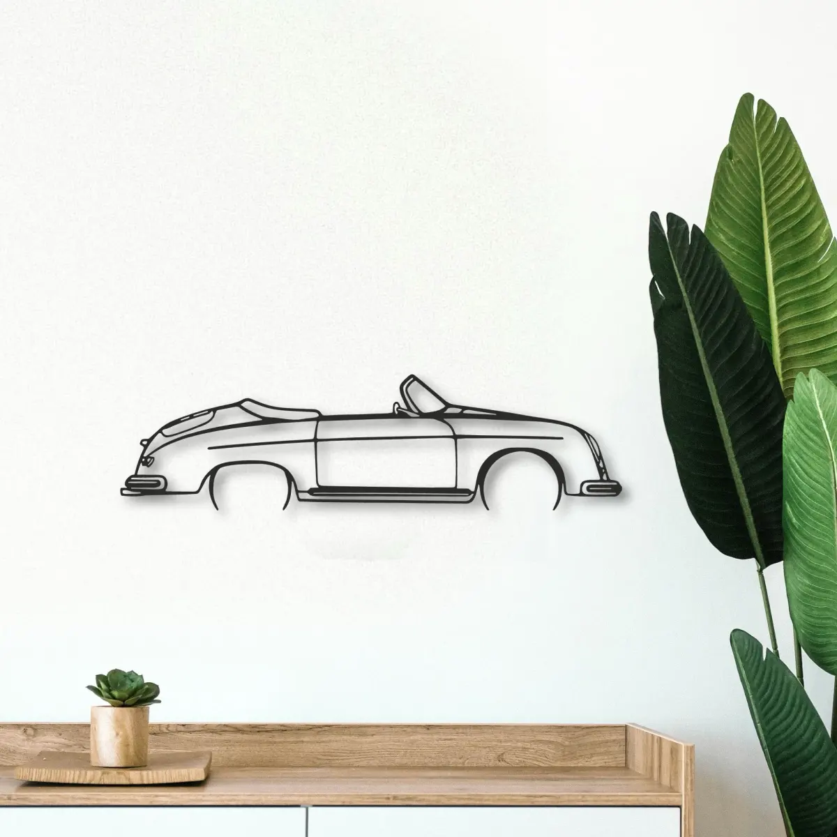 Porsche Porsche 356 Speedster silhouette, racing stance