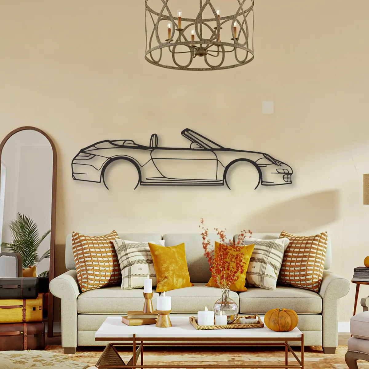 Porsche Porsche 911 Cabrio Model 997 silhouette in a collection