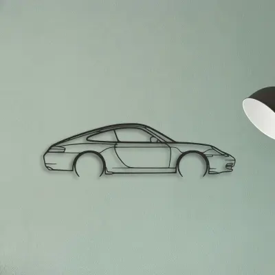 Porsche 911 Model 996 — XS (50 cm) metal wall art