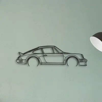 Porsche 911 SC GROUP4 — XS (50 cm) metal wall art