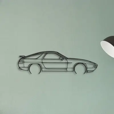 Porsche 928 GTS — XS (50 cm) metal wall art