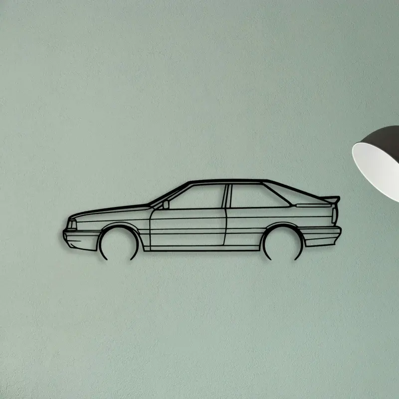 Quattro 80 1989 — XS (50 cm) metal wall art