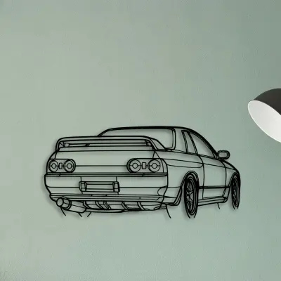 R32 GTR Nismo Angle — XS (50 cm) metal wall art