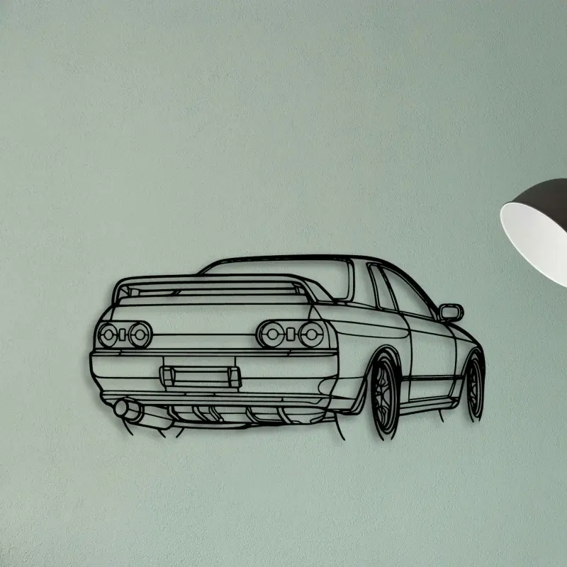 R32 GTR Nismo Angle — XS (50 cm) metal wall art