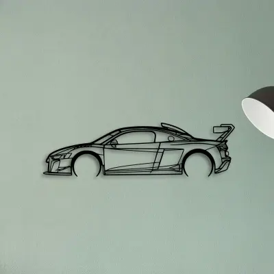 R8 LMS GT2 — XS (50 cm) metal wall art