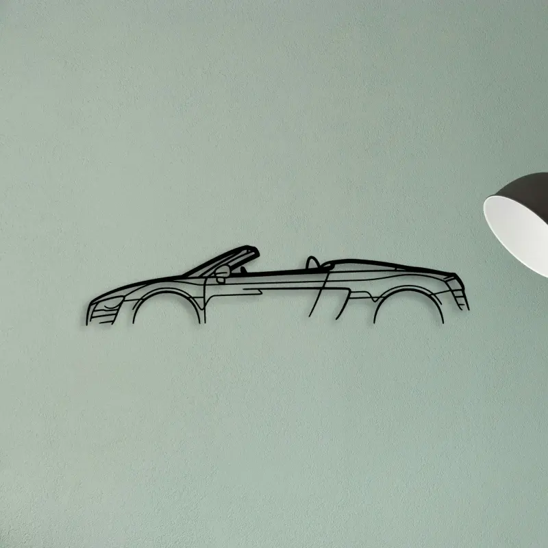 R8 Spyder MK1 — XS (50 cm) metal wall art