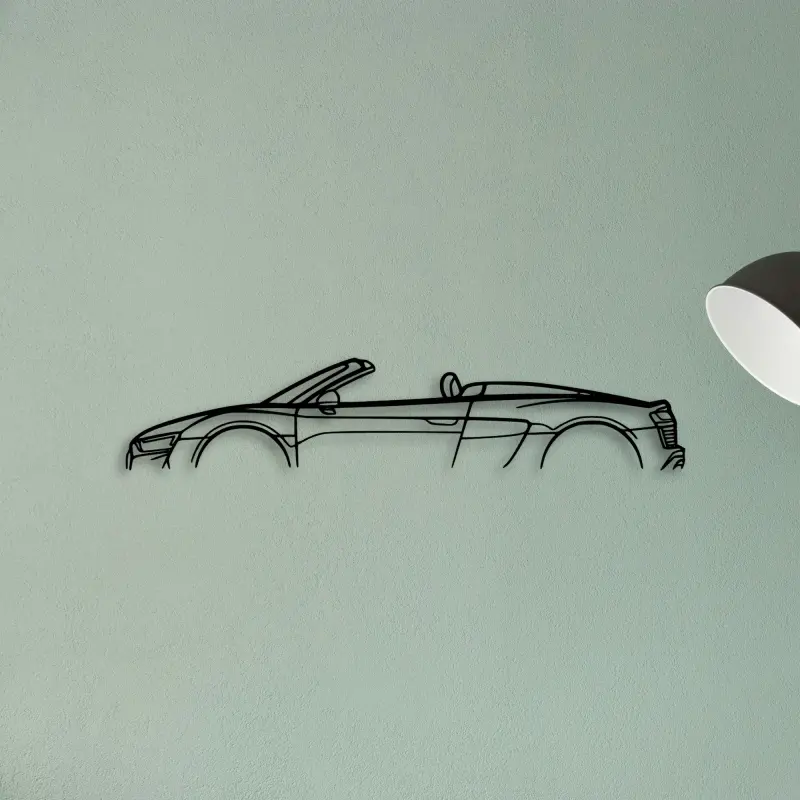 R8 Spyder MK2 2 — XS (50 cm) metal wall art