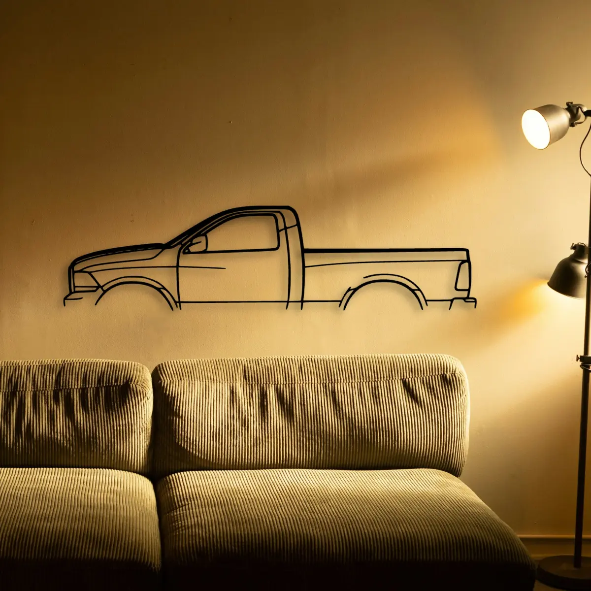 Ram Ram 1500 2013 laser-cut outline from the Tinvibe range