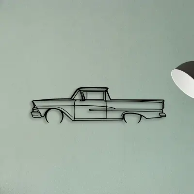 Ranchero 1958 — XS (50 cm) metal wall art