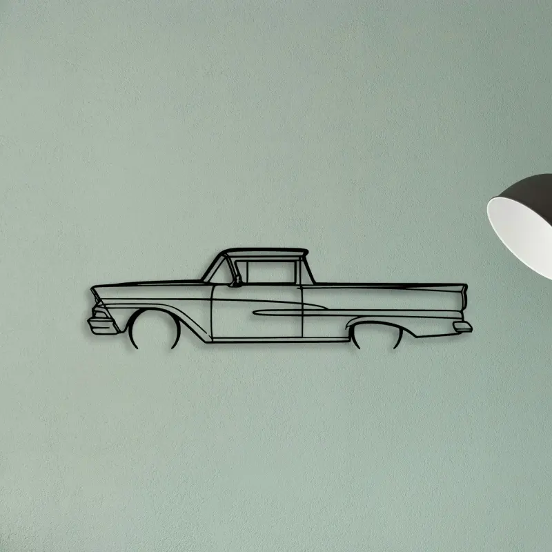 Ranchero 1958 — XS (50 cm) metal wall art