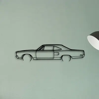 Road Runner 1970 — XS (50 cm) metal wall art