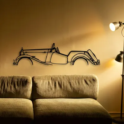 Roadster 1952 cut-metal silhouette from the Tinvibe range