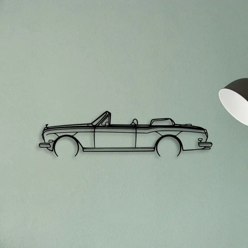 Royce Corniche Convertible 1981 2 — XS (50 cm) metal wall art