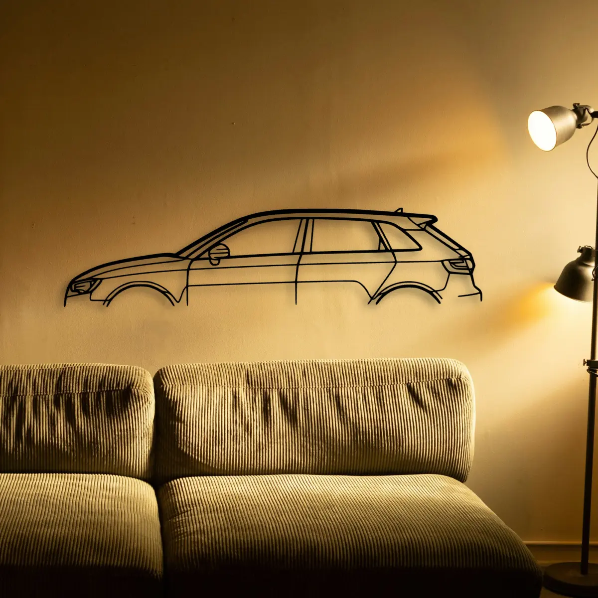 Audi Rs3 8v 2015 cut-metal silhouette from the Tinvibe range