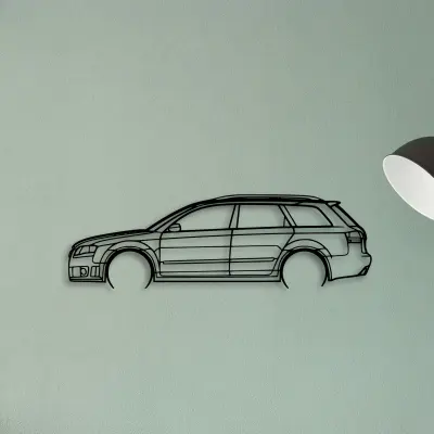 RS4 Avant 2006 — XS (50 cm) metal wall art