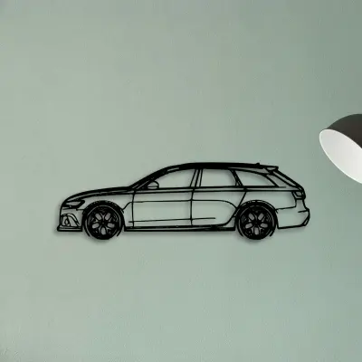 RS6 C7 — XS (50 cm) metal wall art