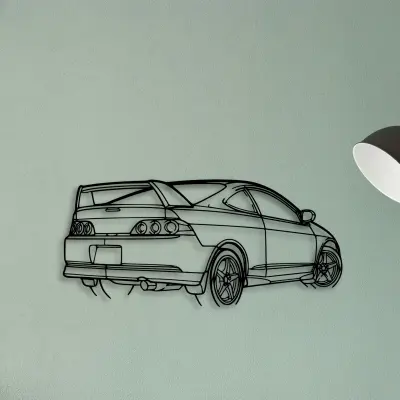 RSX Type S Angle — XS (50 cm) metal wall art