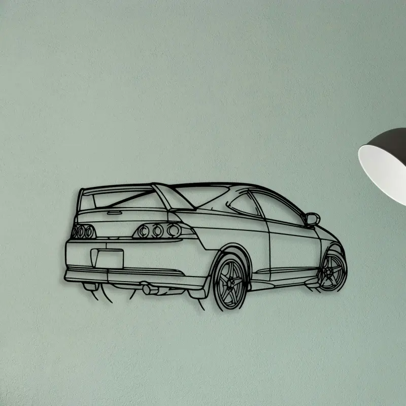 RSX Type S Angle — XS (50 cm) metal wall art