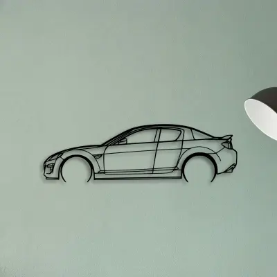 RX8 2 — XS (50 cm) metal wall art