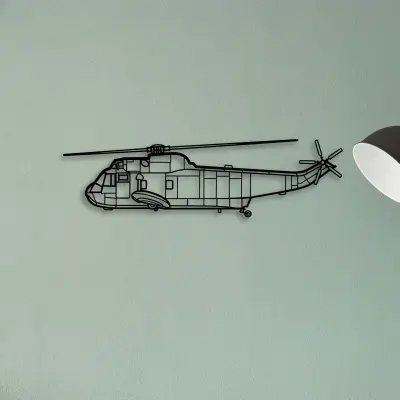 Sh 3 Sea King — XS (50 cm) metal wall art