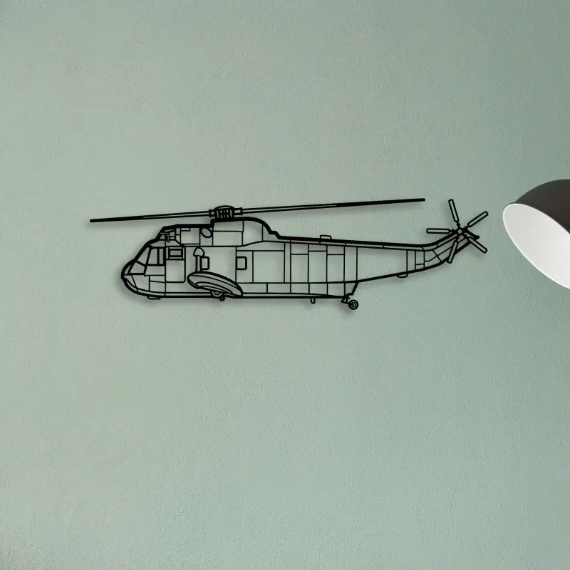 Sh 3 Sea King — XS (50 cm) metal wall art
