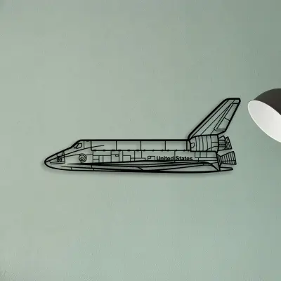 Space Shuttle — XS (50 cm) metal wall art