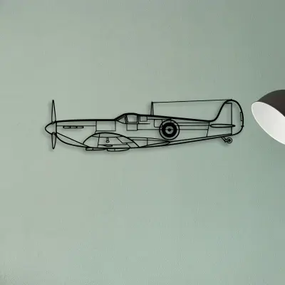 Spitfire — XS (50 cm) metal wall art