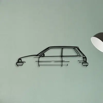 Starlet 1988 EP71 — XS (50 cm) metal wall art