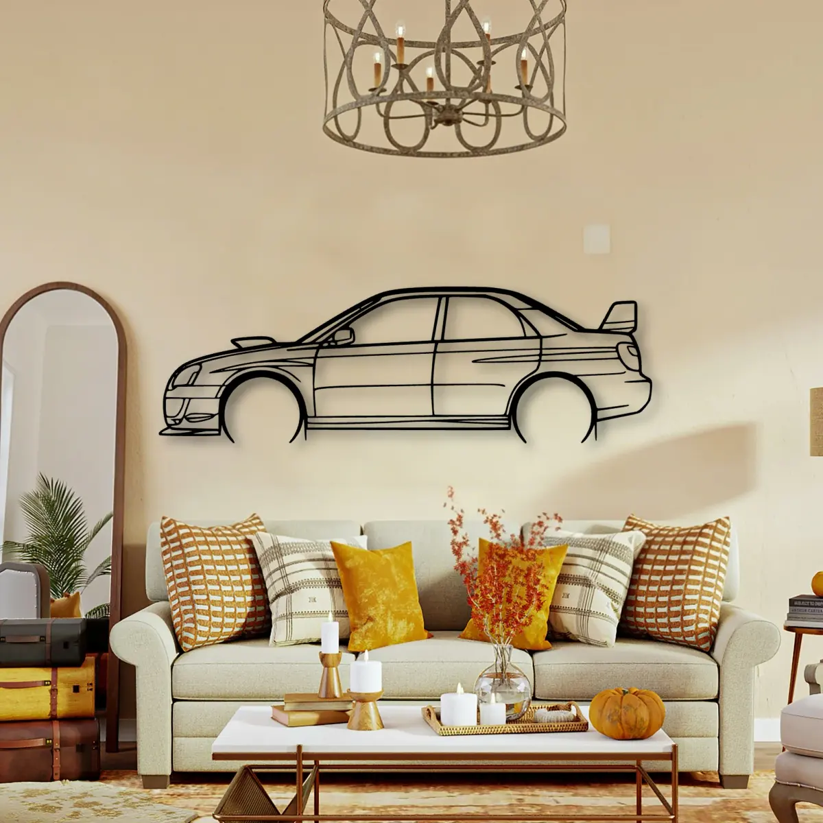 Subaru Sti Gd silhouette in a collection