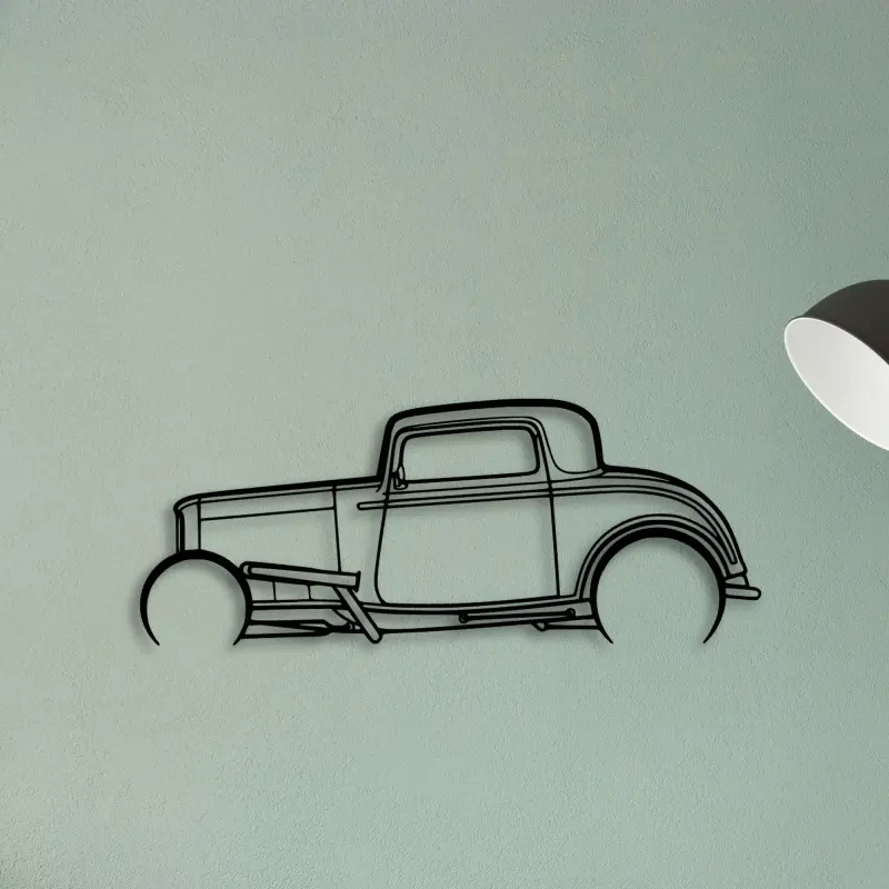 Street ROD 1932 — XS (50 cm) metal wall art