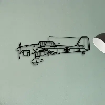 Stuka Ju 87 — XS (50 cm) metal wall art