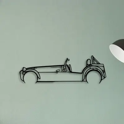 Super 7 — XS (50 cm) metal wall art
