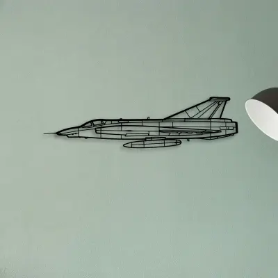 T 7 Red Hawk — XS (50 cm) metal wall art