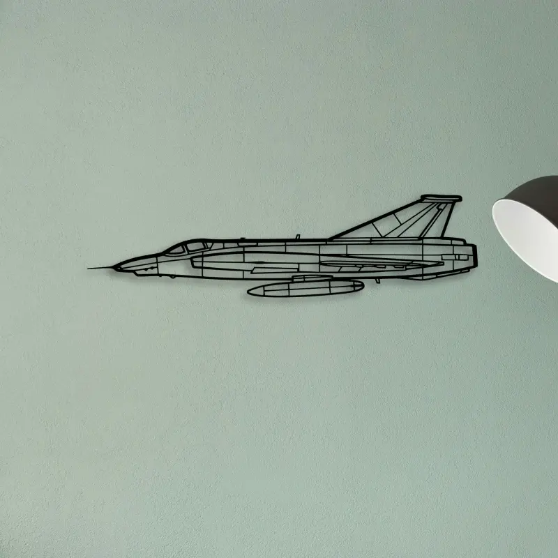 T 7 Red Hawk — XS (50 cm) metal wall art