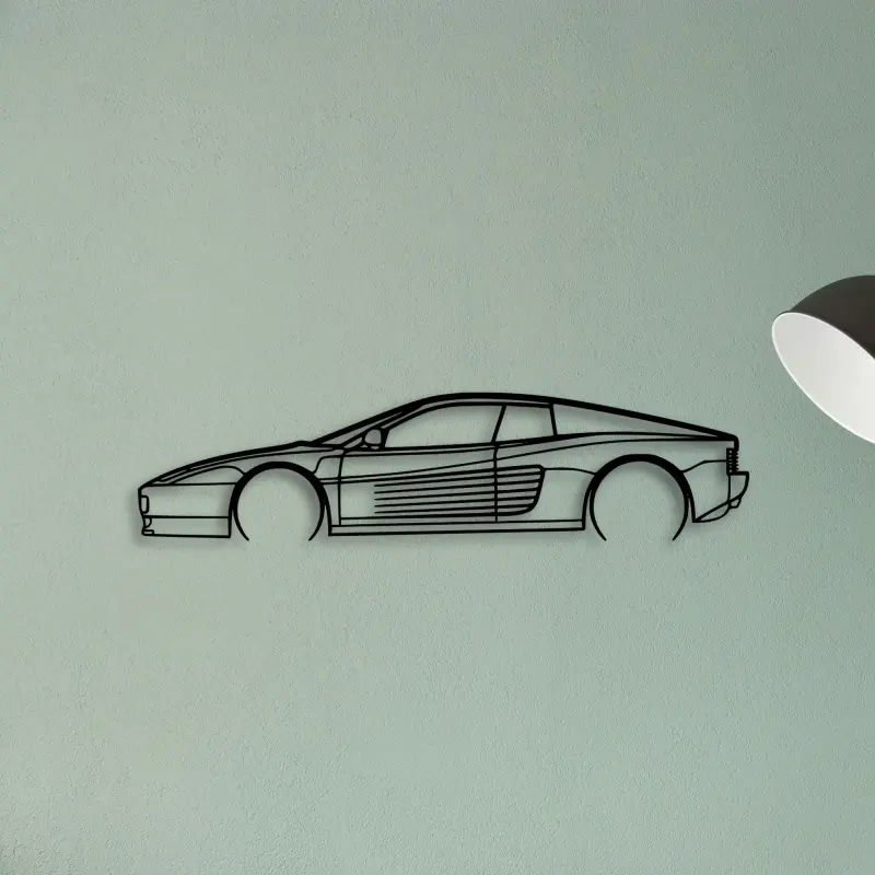 Testarossa 2 — XS (50 cm) metal wall art