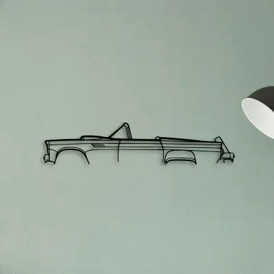 Thunderbird 1955 — XS (50 cm) metal wall art