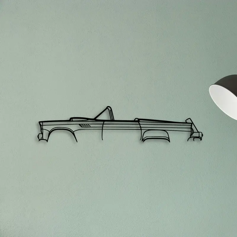 Thunderbird 1955 — XS (50 cm) metal wall art