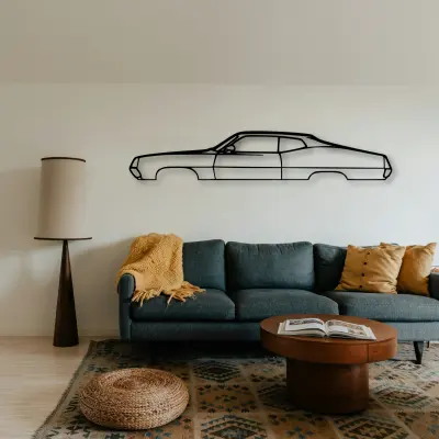 Ford Torino GT 1971 cut outline from the Tinvibe range