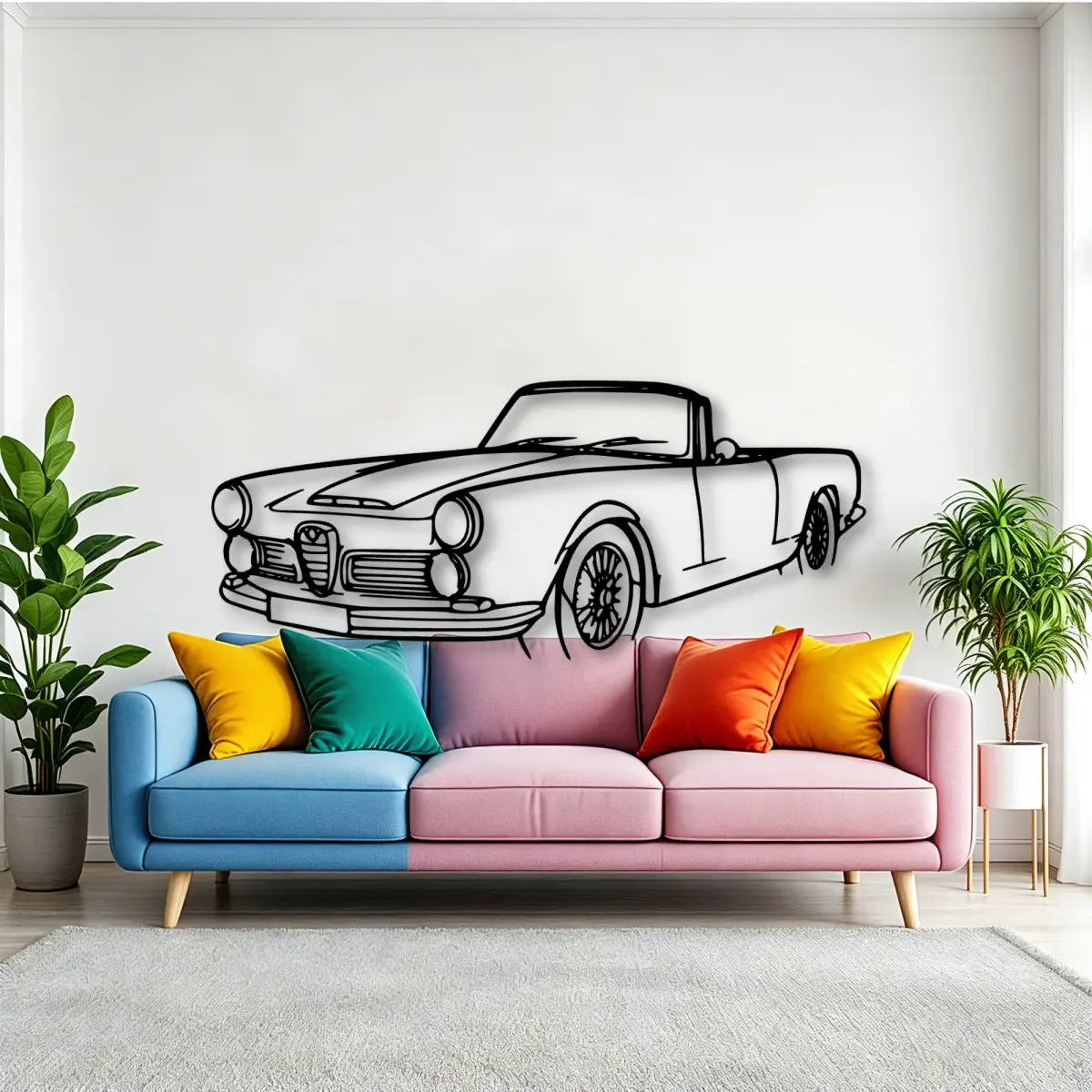 Alfa Romeo Touring Spider 1960 silhouette from a different angle