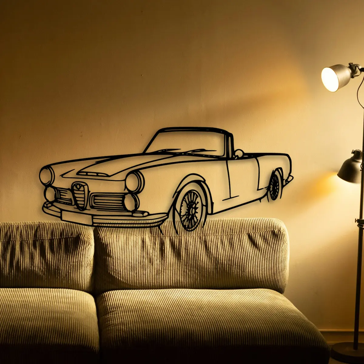 Alfa Romeo Touring Spider 1960 silhouette from a different angle