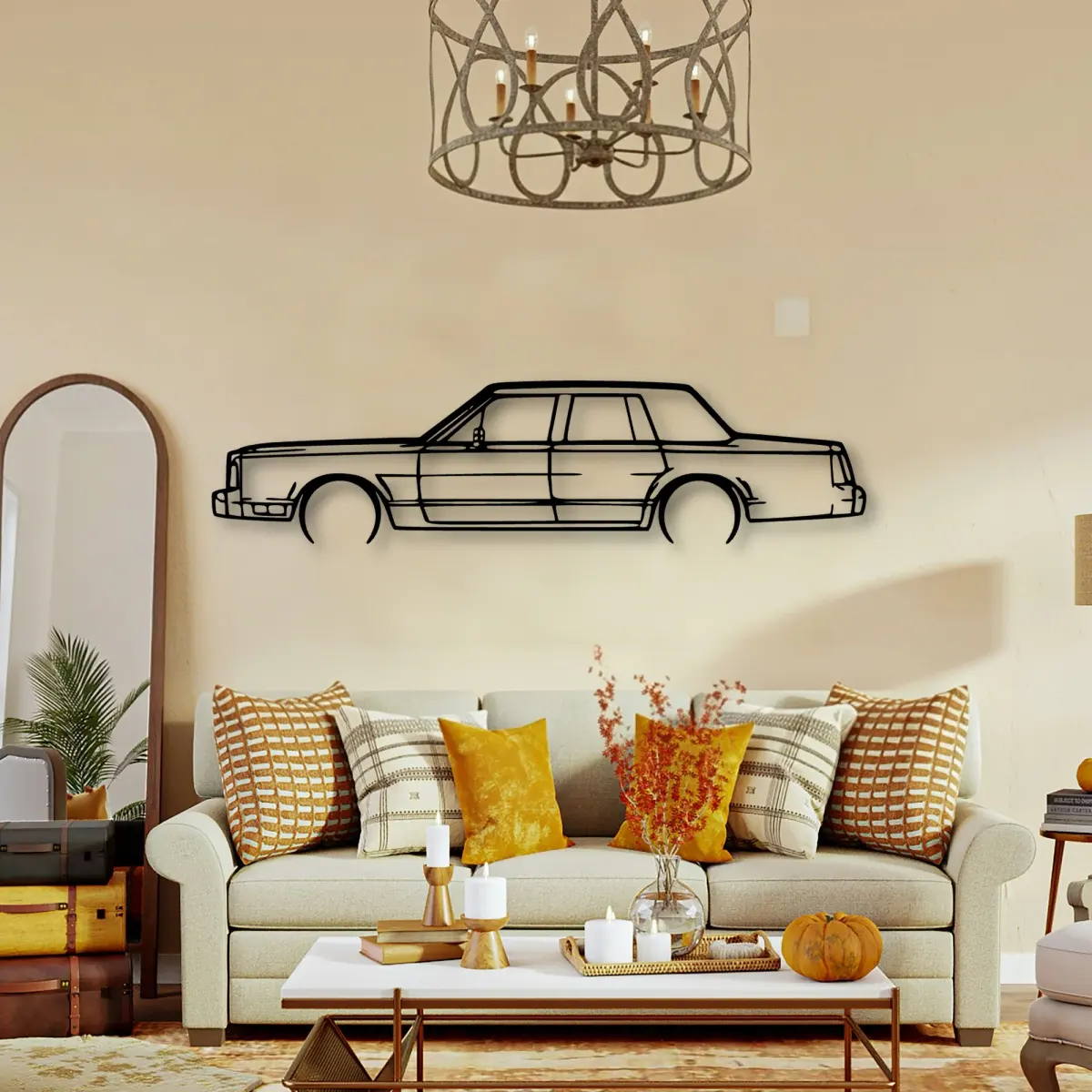 Ford Town Car 1988 cut-metal silhouette from the Tinvibe range
