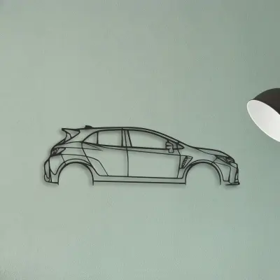 Toyota Corolla GR — XS (50 cm) metal wall art