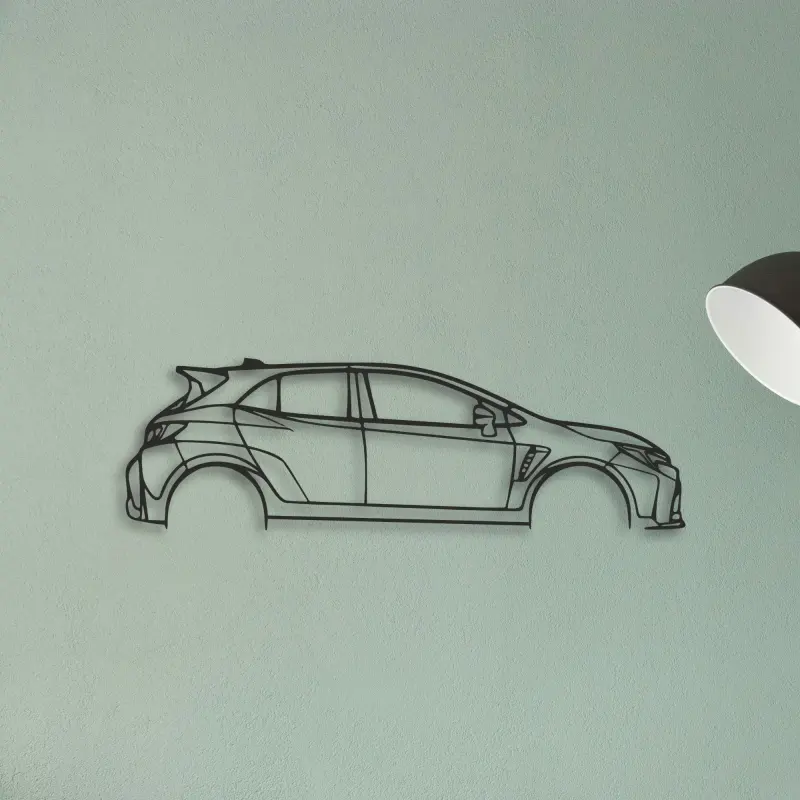 Toyota Corolla GR — XS (50 cm) metal wall art