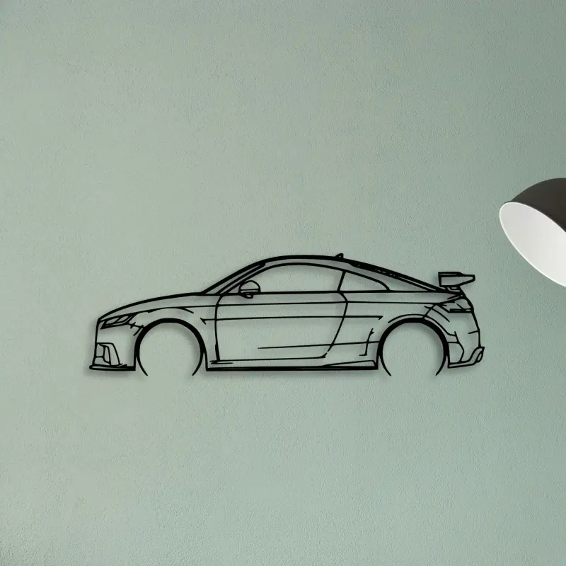 TT RS 2018 — XS (50 cm) metal wall art