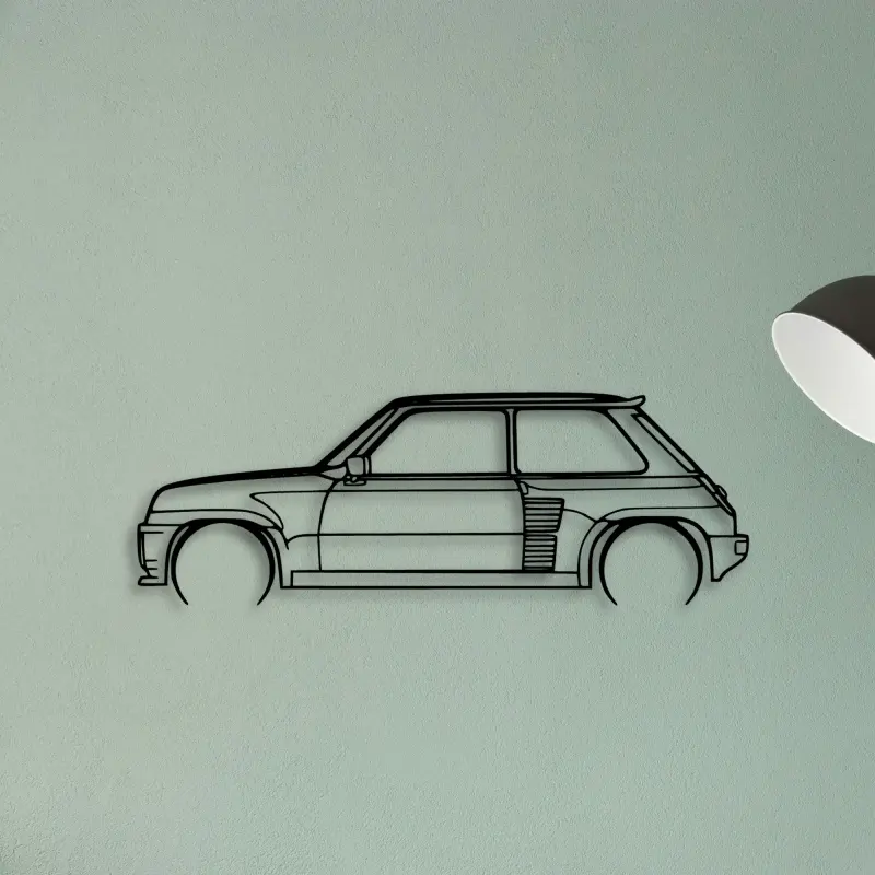 Turbo 2 1983 — XS (50 cm) metal wall art