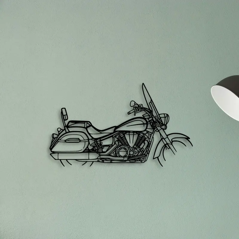 V Star 1300 Tourer — XS (50 cm) metal wall art