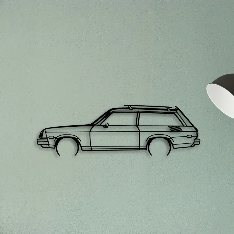 Vega Estate Wagon 1976 — XS (50 cm) metal wall art