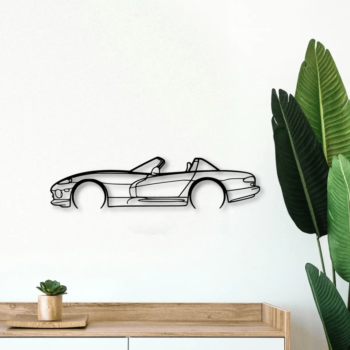 Dodge Viper Rt 1999 silhouette on the main wall