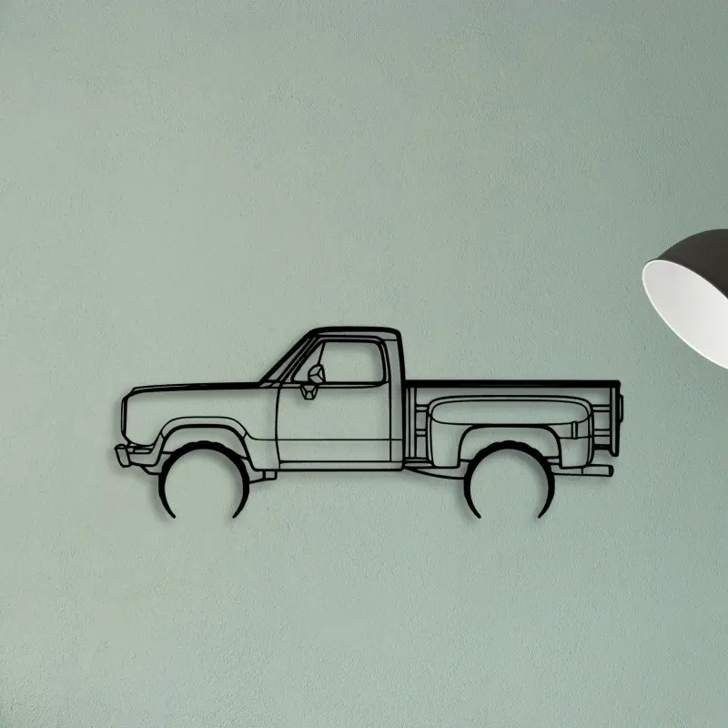 W150 Stepside 1977 — XS (50 cm) metal wall art